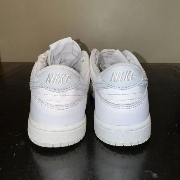 Nike Dunk Low Pure Platinum White DH9756-102 Preschool Little Boys Size 1Y - Picture 4 of 6